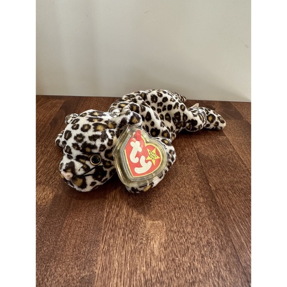 Ty Beanie Babies Freckles the Spotted Leopard Plush Toy - 4066 RARE WITH ERRORS - Picture 3 of 15